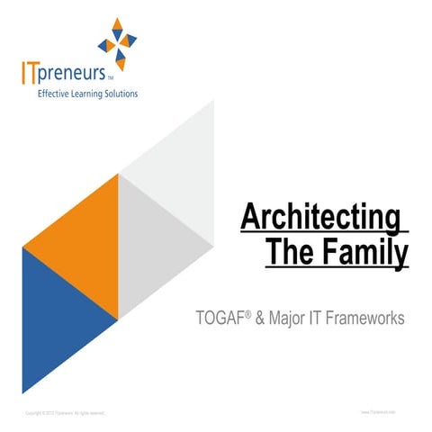 TOGAF® & Major IT Frameworks - Architecting the Family