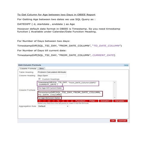 To get age between two days