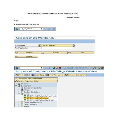 To get user client system name on ui welcome screen.doc