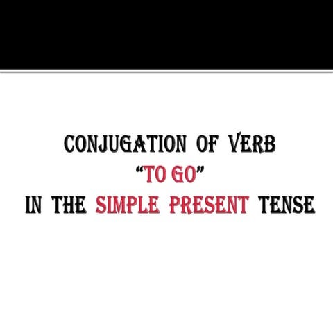 thahaba (to go) - present tense | PPTX