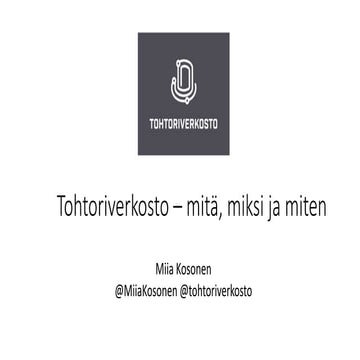 Tohtoriverkosto
