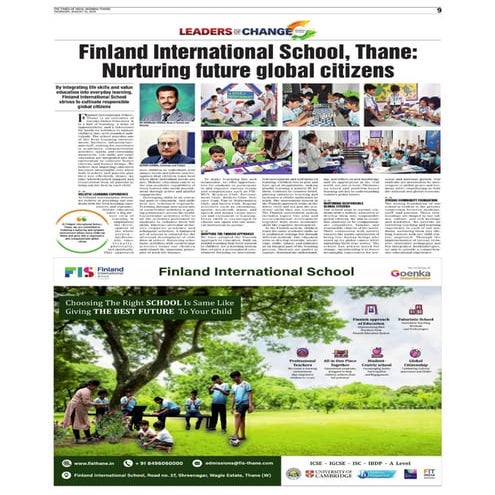 Finland International School, Nurturing Global Citizens