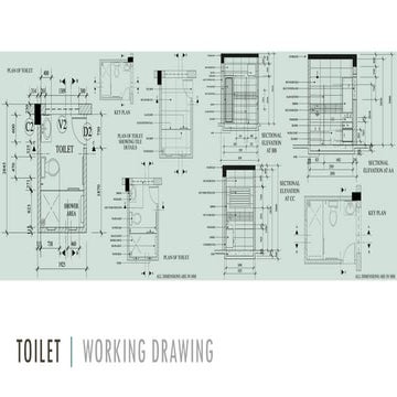 Toilet and Bath Working Drawing