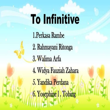 Powerpoint To infinitive