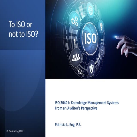 To ISO or not to ISO?