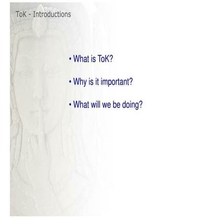 ToK - Introductions | PDF