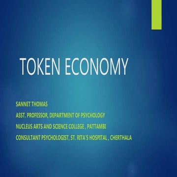Token economy
