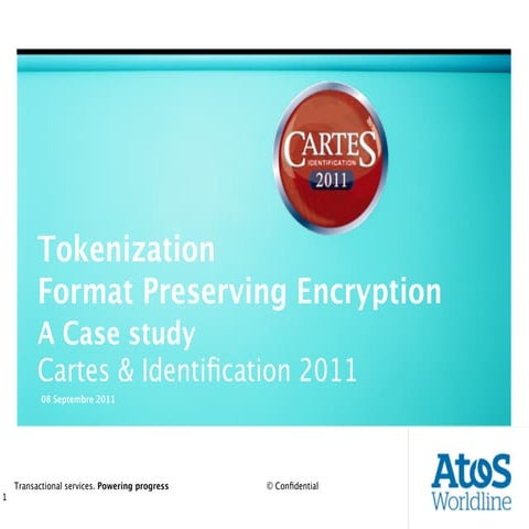 Tokenisation and format preserving encryption, 