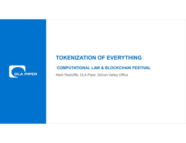 Blockchain & Tokenization of Business