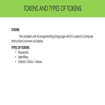 Tokens in Java java java Java javascript.pptx