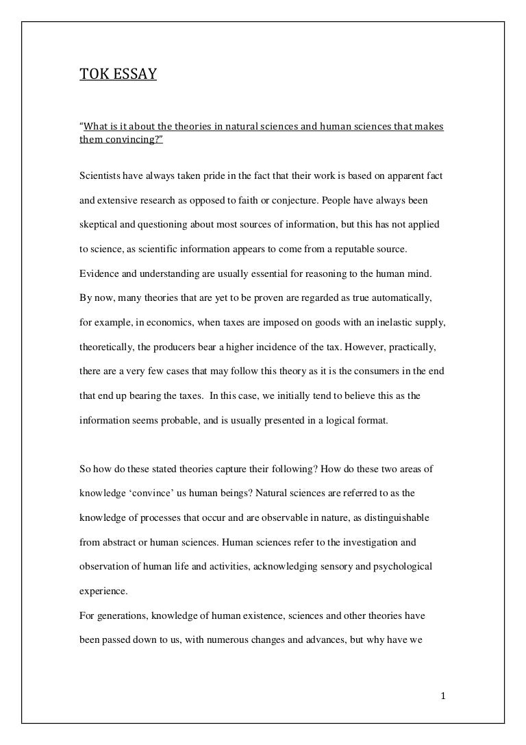 Model tok essay picture