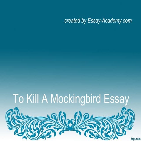 To kill mockingbird essay writing plot and characters