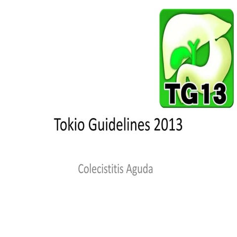 Tokio guidelines 2013