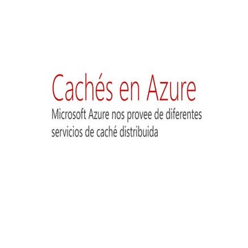 Foro de Arquitectos: caché en azure a fondo
