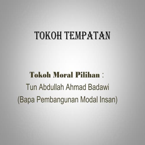 Tokoh tempatan 
