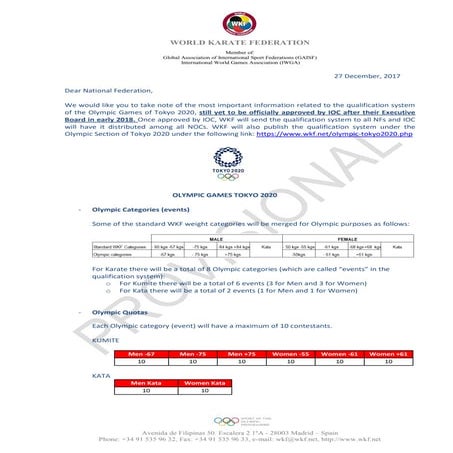 Wkf worldranking rules | PDF