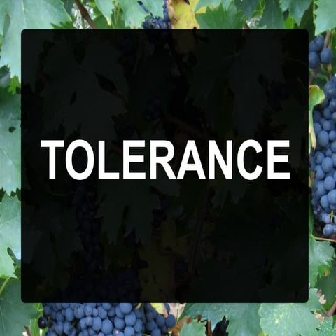 Tolerance