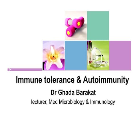 Tolerance & autoimmunity