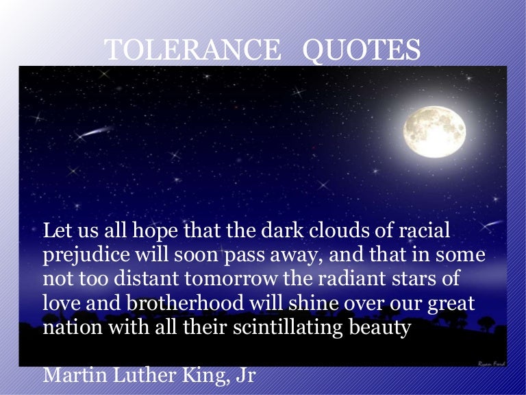 Tolerance quotes