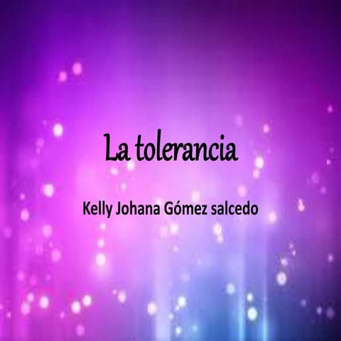 Tolerancia