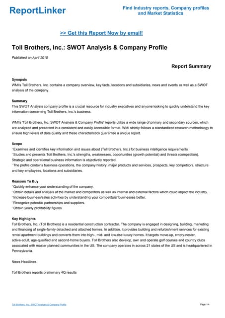 Swot analysis summary examples image