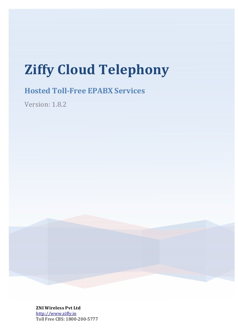 Toll free 1800 number
