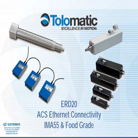 Tolomatic ERD20 and ACS Ethernet Customer Presentation november 2011 eis ver