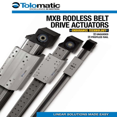 Tolomatic mxb belt drive actuator catalog