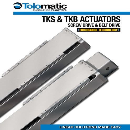 Tolomatic tks & tkb electric rodless actuator brochure