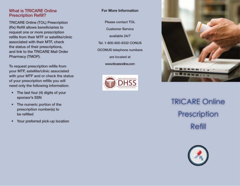 TRICARE Online (TOL) Prescription (Rx) Refill
