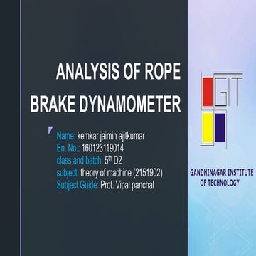 rope brake dynamometer