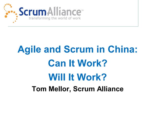 Tom - Scrum