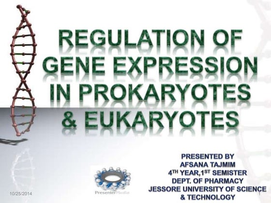 Regulation of gene expression in prokaryotes | PDF