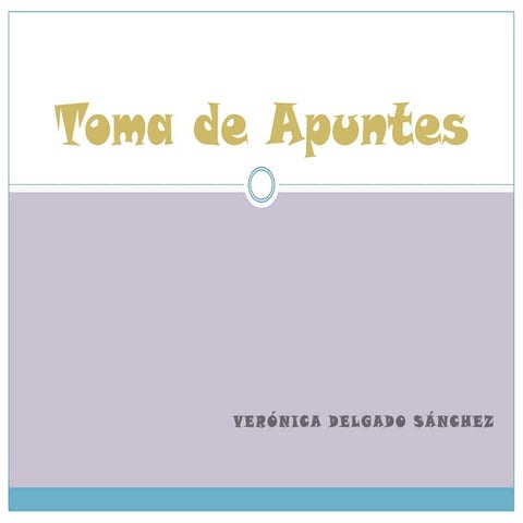 Toma De Apuntes