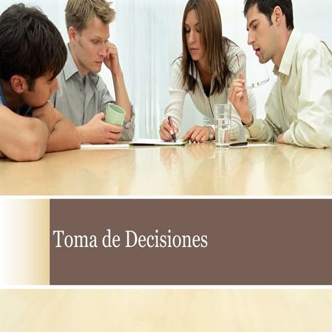 Toma de decisiones