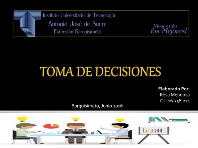 Toma de decisiones