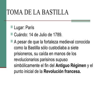 Toma de la bastilla