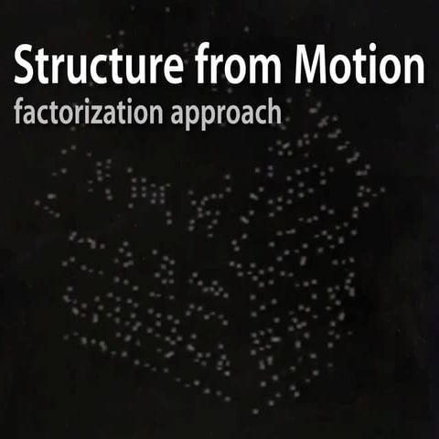 Tomasi and Kanade - Structure from Motion