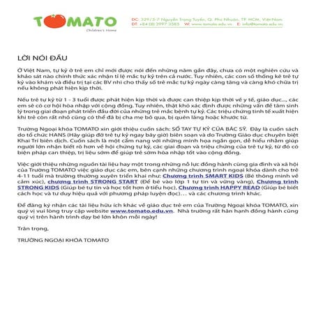 Sổ tay tự kỷ của bác sỹ