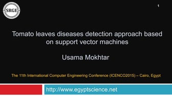 Tomato leaves diseases detection approach based on support vector machines