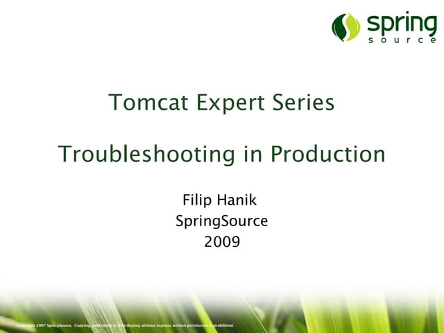 Tomcatx troubleshooting-production