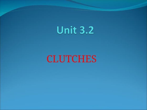 TOM clutch are types, working and applications.