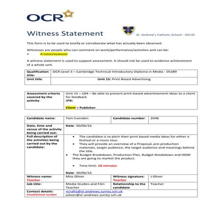 Witness Statement | DOC