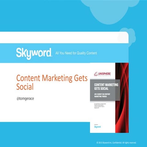 Inbound Marketing Summit - Content Marketing Gets Social - Tom Gerace