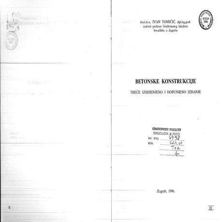 Tomicic   betonske konstrukcije