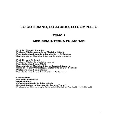 Tomo 1 pulmonar - Dr. Rey