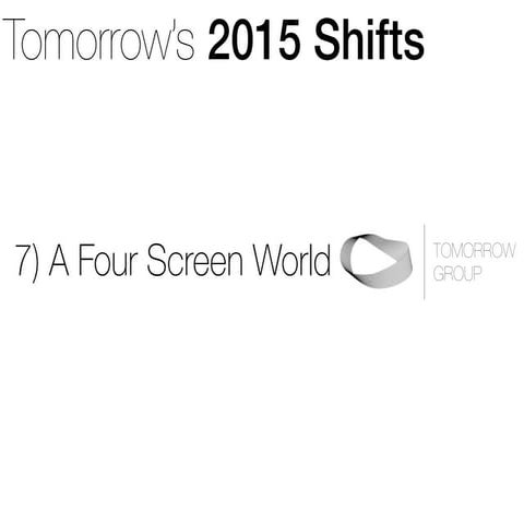 Tomorrow  four screen world