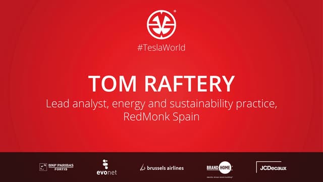 Tesla World 2015 Tom Raftery How the Internet of Things can solve the biggest...