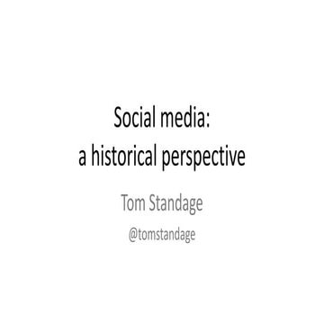 Social Media - The First 2000 Years