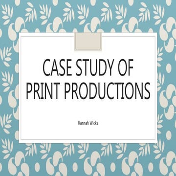 Stone roses case study | PPTX